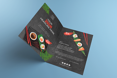 I will design a flyer, bifold, trifold, brochure and leaflet banner design bifold brochure book cover business card flyers design invitation card leaflet design product label design product packing design social media post trifold brochure visiting card