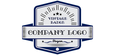 Vintage-Badge-Logo-010-1600 app branding design graphic design illustration logo logos typography ui vector