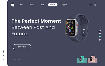 Apple Watch Website branding graphic design ui