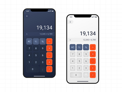 Calculator UI Design app design app ui calculator calculator ui clean calculator daily ui dailyui 04 day 04 responsive design ui ui design user interface visual design