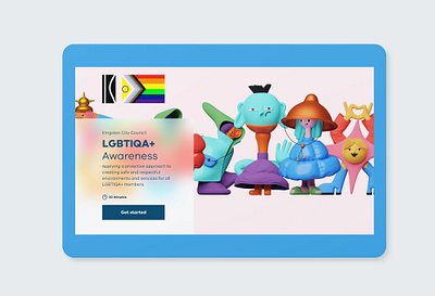 LGBTIQA+Awareness application design graphic design splashscreen typography ui ux