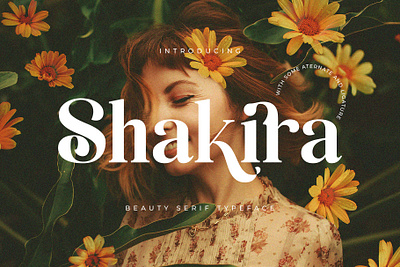 Shakira Beauty Serif branding catalogue font design display font font ligature font magazine minimalist font modern font sans serif serif serif font serif typeface type design typeface typography
