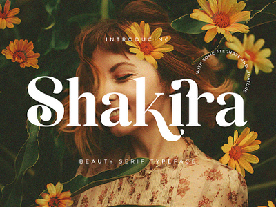 Shakira Beauty Serif branding catalogue font design display font font ligature font magazine minimalist font modern font sans serif serif serif font serif typeface type design typeface typography