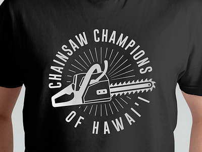 Chainsaw Champions of Hawai'i Logo brand identity branding chainsaw chainsaw logo design emblem graphic design illustration logo