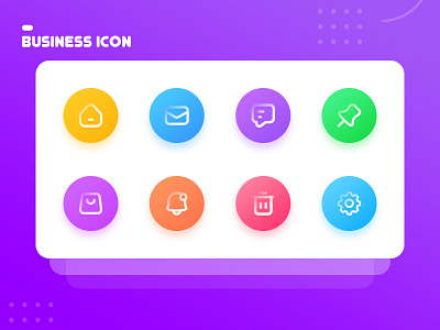 Business icon business business icon colorful design icons ketan vasani logo new
