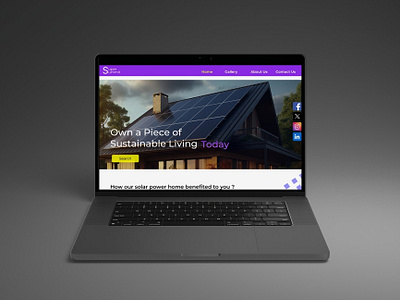 Solar Powered House - Super Summit house solar power ui ux webpage website