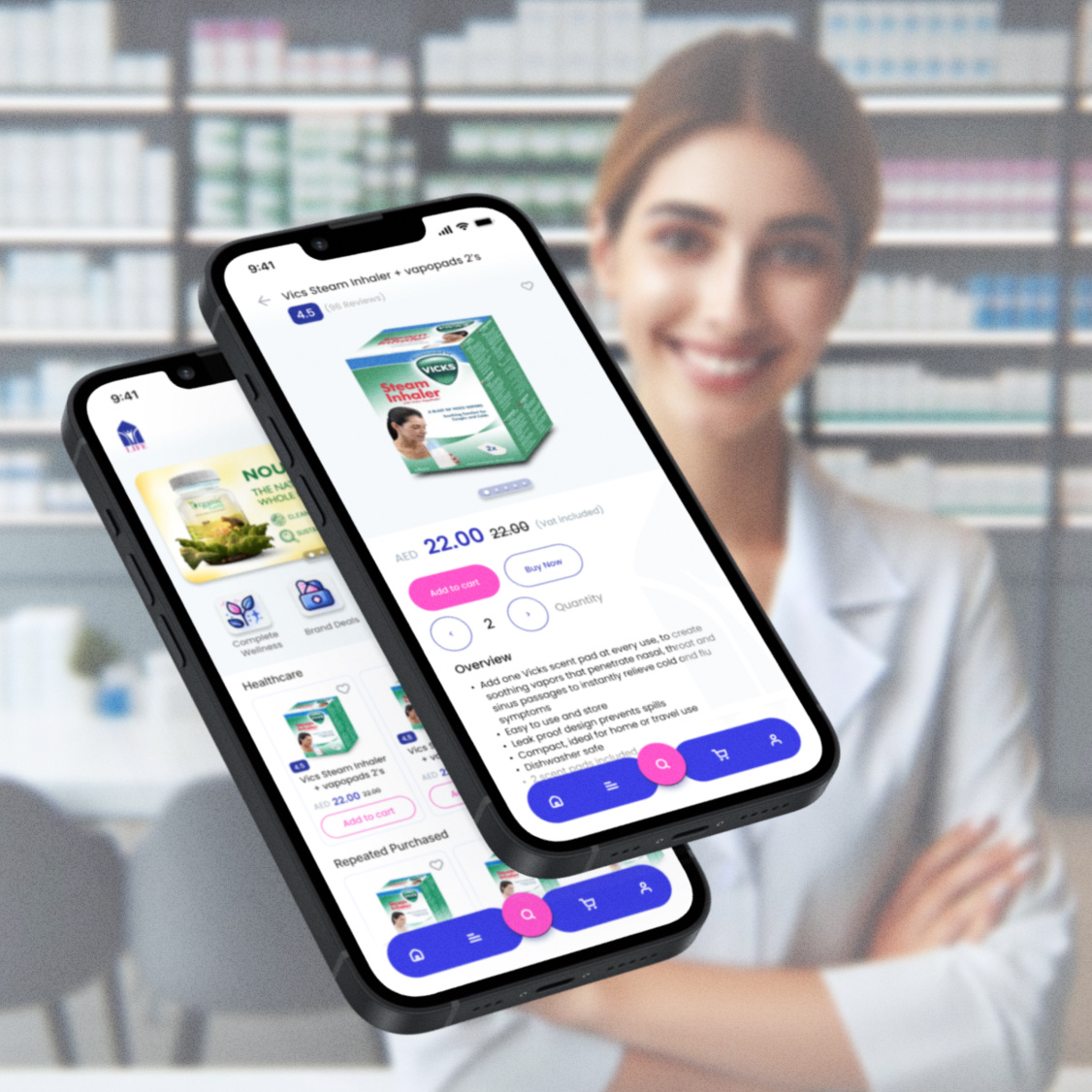 Pharmaceutical e-comm app ecomm harmaceutical healthcare medical