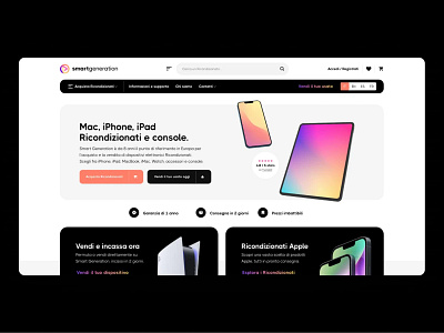 Smart Generation: Refurbished website build with Flatsome theme apple website demo ecommerce flatsome flatsome theme landing page refurbished refurbished website sebdelaweb shop template theme ui design ux builder ux design webdesign webshop woocommerce woocommerce theme wordpress