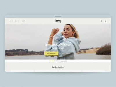 Invi: A Webshop for Self Defense Bracelets Built with Flatsome bracelet bracelet website demo ecommerce flatsome flatsome theme landing page sebdelaweb self defense shop template theme ui design ux builder ux design webdesign webshop woocommerce woocommerce theme wordpress