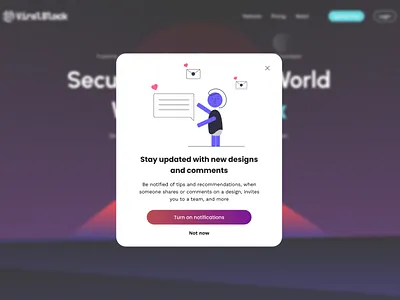 A simple popup window figma notification pop up pop up ui popup ui design website popup