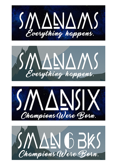 Sticker SMANAMS/SMANSIX 6 sticker