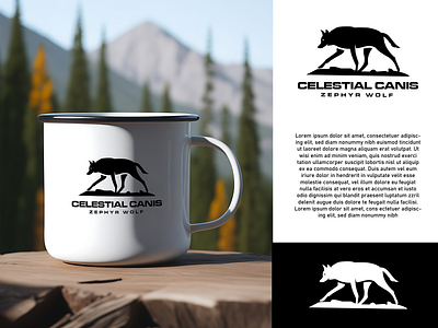 CELESTIAL CANIS LOGO animal animal ogo branding design graphic design illustration logo wolf wolf logo
