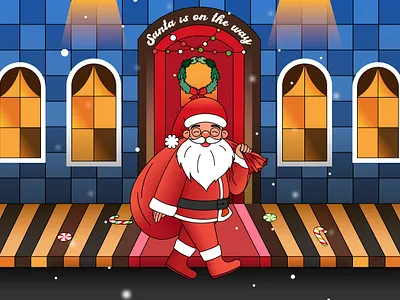 Santa is on his way | Animation animation festival graphic design illustration
