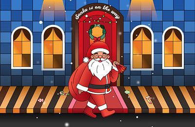 Santa is on his way | Animation animation festival graphic design illustration