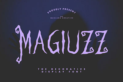 Magiuzz Decorative Display Font animation branding design font fonts graphic design illustration logo nostalgic