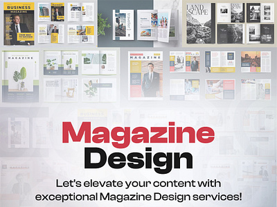 Magazine Design animation branding design graphic design illustration logo motion graphics ui ux vector