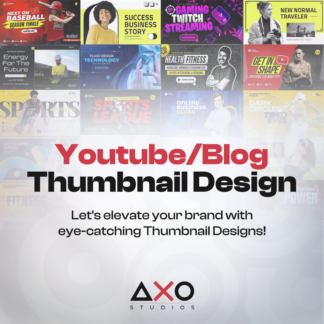 Youtube/Blog Thumbnail Design animation branding design graphic design illustration logo motion graphics ui ux vector