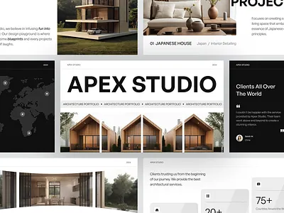Apex Studio - Architect Portfolio Pitch Deck agency pitch deck agency presentation architect portfolio architecture architecture pitch deck brand guideline branding google slide interior design pitch deck pitch deck design pitching portfolio portfolio pitch deck portfolio presentation powerpoint ppt presentation presentation design product presentation