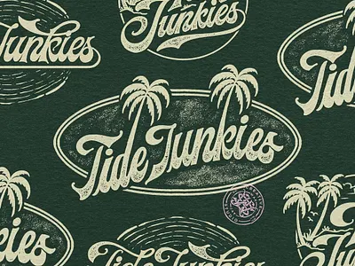 Tide Junkies beach branding company brand logo company branding company logo design graphic design hawaii illustration logo typeface