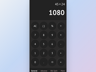 Calculator App android design app design calculator design figma product design ui uidesign ux