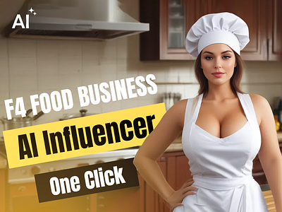 AI Influencer in One Click ai influencer bloggers business character chef model food generative model girl graphic design influencers model motion graphics
