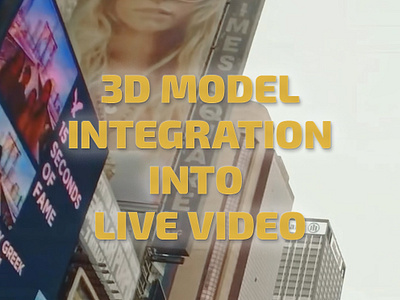 Integration 3D to live video 3d animation integration iphone motion graphics vfx video