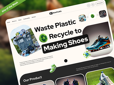 Waste Management Recycle Website Design Concept adidas bin earth eco friendly ecommerce ecommerce design ecommerce website garbage planet recycle recycling reuse save the earth sneakers ui ux waste waste management website website design