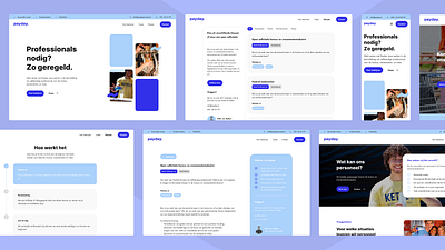 Payday. UI/UX design staffing service platform branding design figma landing page marketing website ui ux webdesign