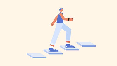 Character Climbing Stairs Animation 2d animation 2d walk cycle after effects after effects rigging animation character animation duik duik angela duik rigging duikrigging explainer inspiration explainer shorts expliner motion design motion graphics rigging stair climbing walk cycle