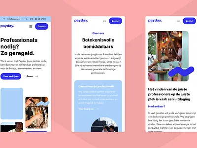 Mobile landing page staffing services platform design figma landing page mobile website responsive ui ux webdesign website