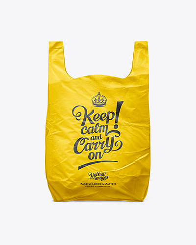 Download PSD White Plastic Carrier Bag simple psd mockup