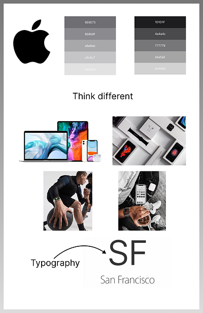 Moodboard - Apple.Inc apple branding moodboard ui