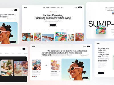 Sumip - Event Agency | Landing Page adventure airbnb booking camps event agency events framer hero section homepage landing page outdoor activities website startup tour tourism travelling webdesign webflow webflow design webflow template website