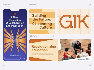 GIK / Visual Expression banner branding design graphic design grid logo socialmedia typo typography ui visualexpression visualidentity