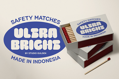 Matches Pack Design bold design display font fun graphic design type design typeface typography