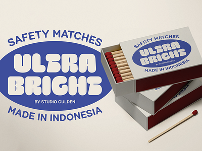 Matches Pack Design bold design display font fun graphic design type design typeface typography