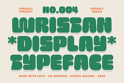 SG Wristan Font bold design display font fun graphic design type design typedesign typography