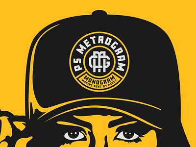 PS METROGRAM - A Monogram Making Font by Para-Scope Design & Typ badge logo brand apparel clothing brand diy monogram font hip hop initial logo logo design logos monogram crest monogram design monogram font monogram logo monogram maker monogram template skate style street fashion street style street wear street wear brand urban