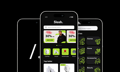 Slash Home Page redesign ui