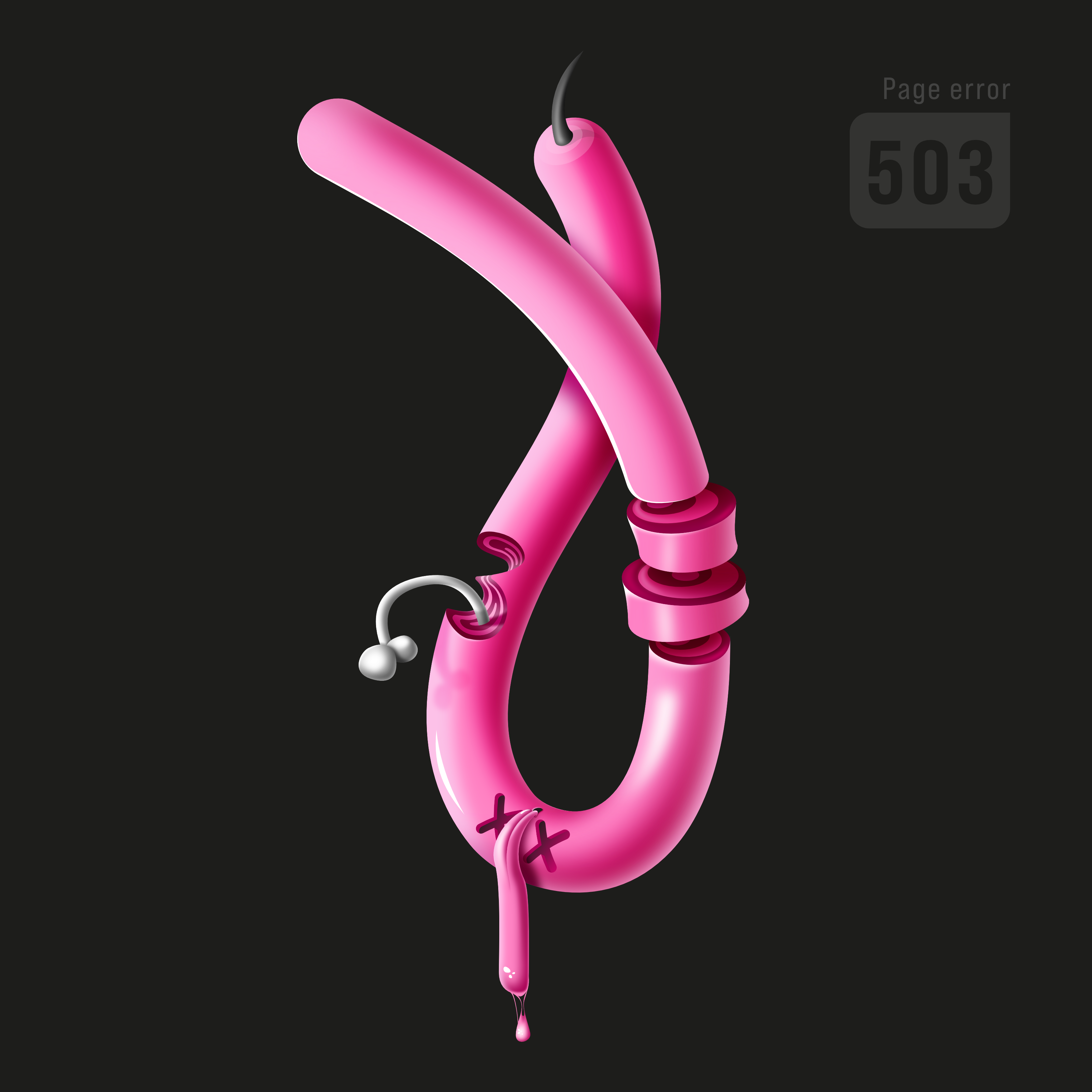 Page error: 503 Service Unavailable affinity designer bone character dead error 503 illustration service unavailable vector worm