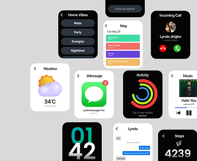 Apple Watch Ui Design graphic design ui