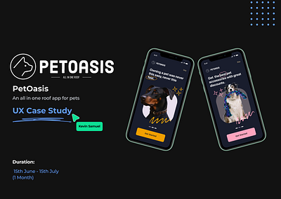 PetOasis app design pet ui uiux ux