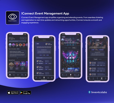 IConnect Event Management App appdevelopment design eventmanagementapp managementapp mobileapp