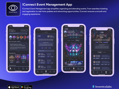 IConnect Event Management App appdevelopment design eventmanagementapp managementapp mobileapp