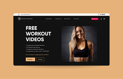 Heather Robertson: A Fitness Workout Website Built with Flatsome demo fitness fitness website flatsome flatsome theme landing page sebdelaweb template theme ui desigm ux builder ux design webdesign woocommerce woocommerce theme wordpress workout