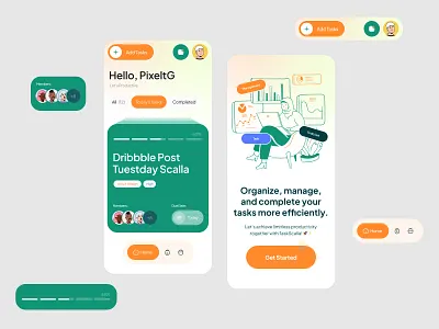 Task App #Exploration app apps dashboard design green illustration list management mobile task team timeline todo ui uikit ux work