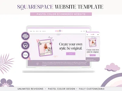 Squarespace Website Template - E-commerce ecommerce theme squarespace squarespace theme squarespace website template