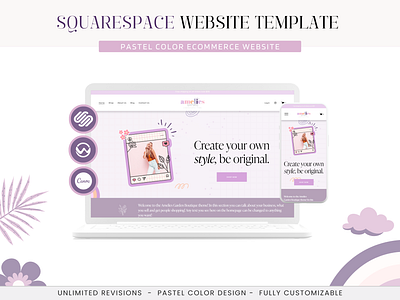Squarespace Website Template - E-commerce ecommerce theme squarespace squarespace theme squarespace website template