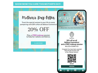 Digital Voucher Campaign For Mothers' Day branding coupon customer engagement digital voucher e voucher gift voucher mobile voucher mothers day mothers day special offers reward management special offer user retention voucher redemption vouchermatic