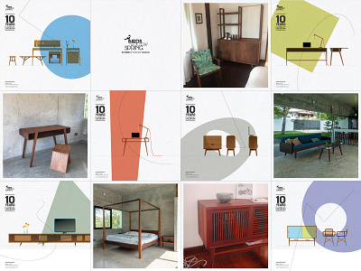 10 Years of Furniture Design design illustration